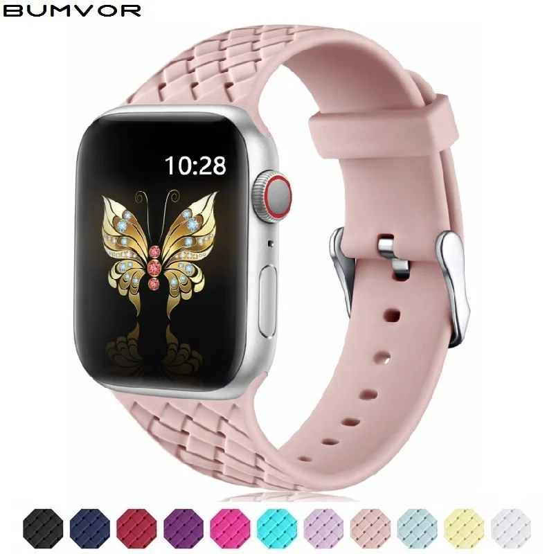 Ремешок для Apple Watch 38 мм 42 мм iWatch 4 ремешок 44 мм 40 мм спортивный силиконовый ремень браслет correa Apple watch 5 4 3 2 аксессуары