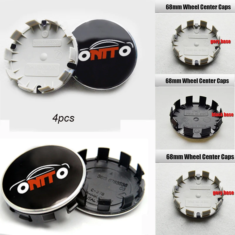 4 шт./компл. 68 мм 10 когтей Центральная втулка колеса автомобиля колпачки ABS нет