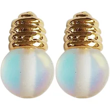 10 пара/лот модные ювелирные аксессуары металлические маленькие Мини серьги «лампочка»