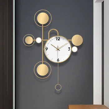 

Large Wall Clock Modern Design For Home Decoration House Metal Glass 3D Watch Wall Sticker Art Design Fashion