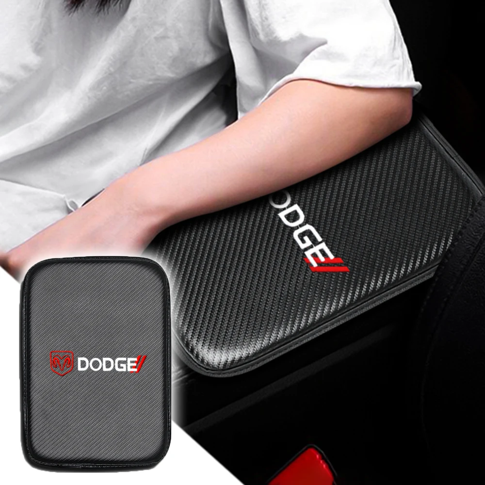 Dust proof Leather Car Armrest Storage Box Mat Pad Waterproof Cushion