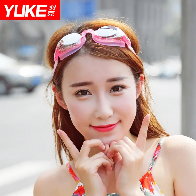 

Yuke Goggles Women's Men Swimming Glasses High-definition Waterproof Anti-fog Women's Alcohol by Volume Myopia Goggle And Swimmi
