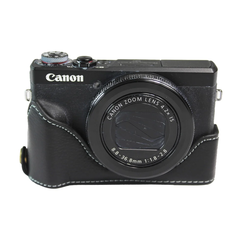 Чехол для камеры из искусственной кожи для Canon Powershot G7X II G7X mark 2 G7XII G7X3 G7X III