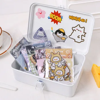 

40 Pcs/lot Little Universe Animal Decorative Cute Stationery PVC Stickers Scrapbooking DIY Diary Album Penguin Bear Stick Lable