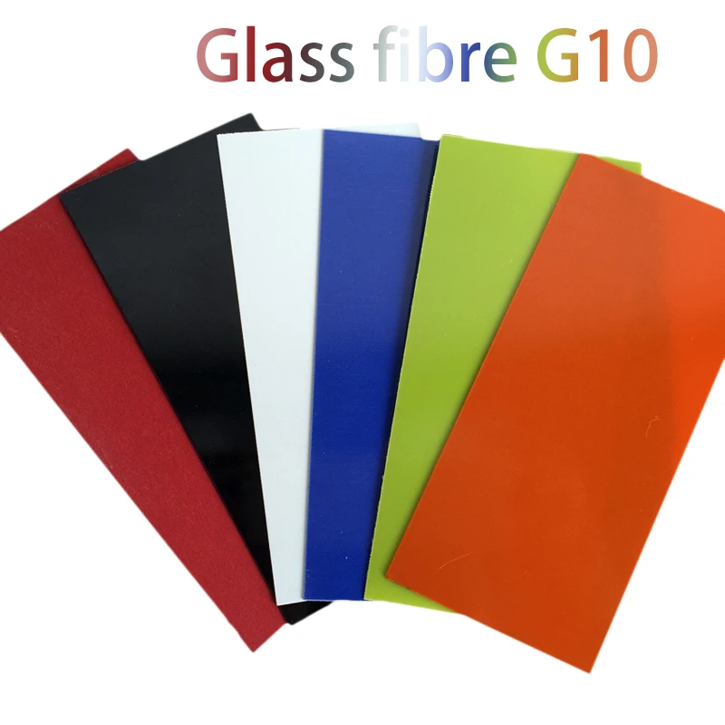 1PCS Glass fibre G10 DIY knife handle spacer material ABS 7 color available 1mm thickness Knife Shank accessories material knife handle spacer material