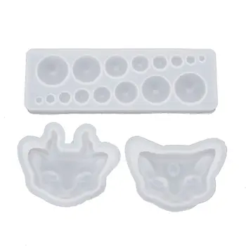 

Cute Cartoon Cat Eye Silicone Resin Molds Kit Epoxy Resin Casting Jewelry Tools N58F