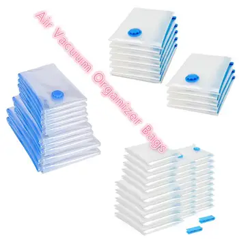 

20pcs Various Size AVacuum Bag Compressed Organizer Clothing Quilt Air Pump Seal Bag For Organizing Cupboard Wardrobe Travel Bag