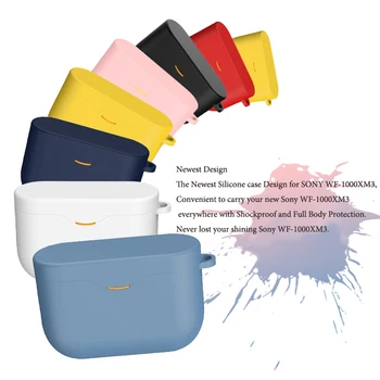 

Silicone Case For SONY WF-1000XM3 Earphone Cover WF 1000XM3 Charging Box Anti-shock Protective Case