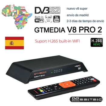 

GTmedia V8 Pro 2 Receptor DVB-S2 DVB-C DVB-T2 Built-in WiFi H.265 Support PowerVu DRE &Biss key Satellite TV Receiver 1080P