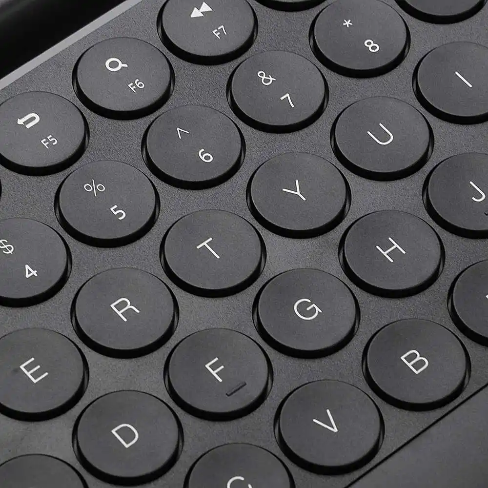 2,4G Беспроводная портативная клавиатура с двойным режимом 104 клавиша, многофункциональная система, совместимая с ноутбуком