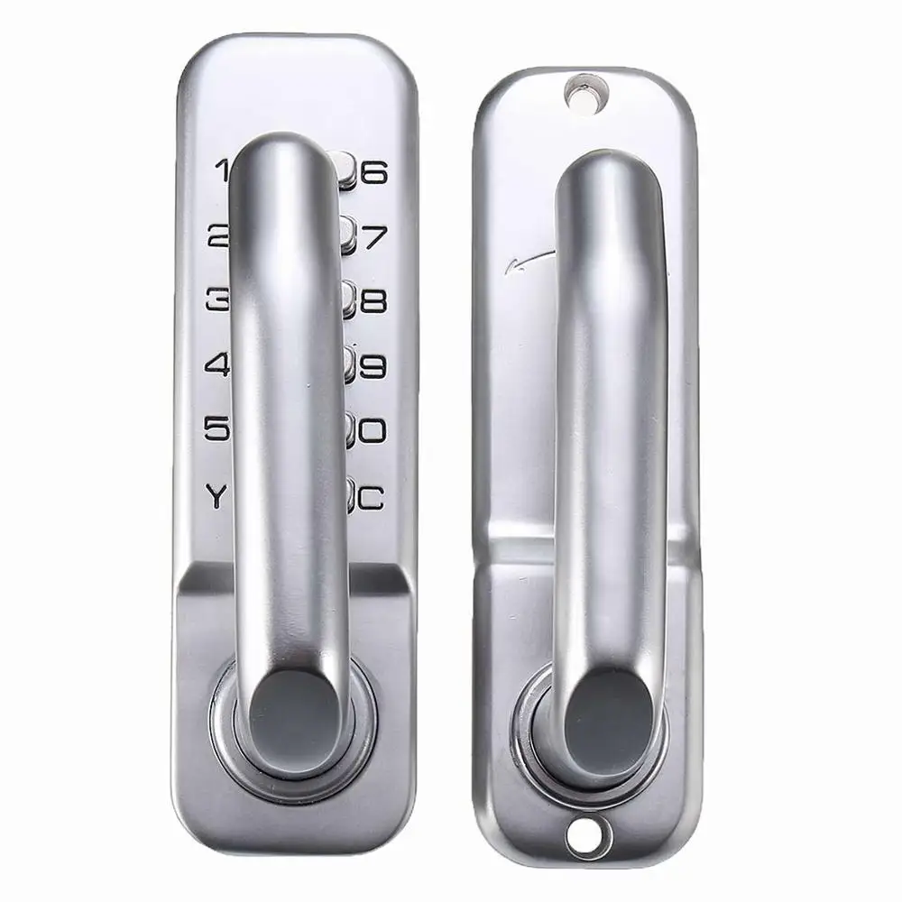Keyless Mechanical Door Locks Keyless Digital Machinery Code Keypad Password Entry Door Lock  Zinc Alloy Doors Handle