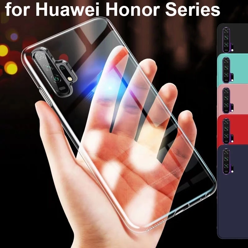 Для huawei Honor 9X Pro 8X V20 8C 7A 7C 20 10 9 LiteSoft TPU чехол Силиконовый противоударный с защитой от