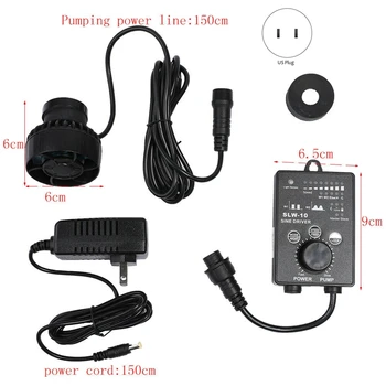 

SLW-10 Sine Wave Flow Wave Maker Quiet Wave Pump 10000LPH Aquarium US Plug
