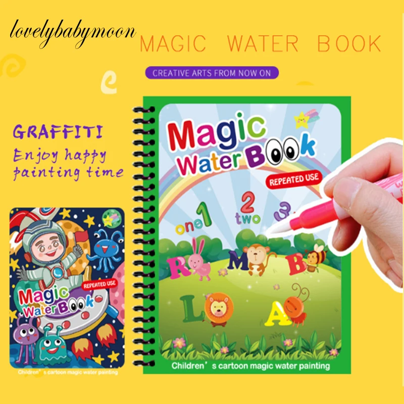 Coloring Book Drawing-Board Painting Magic-Pen Kids Toys Doodle