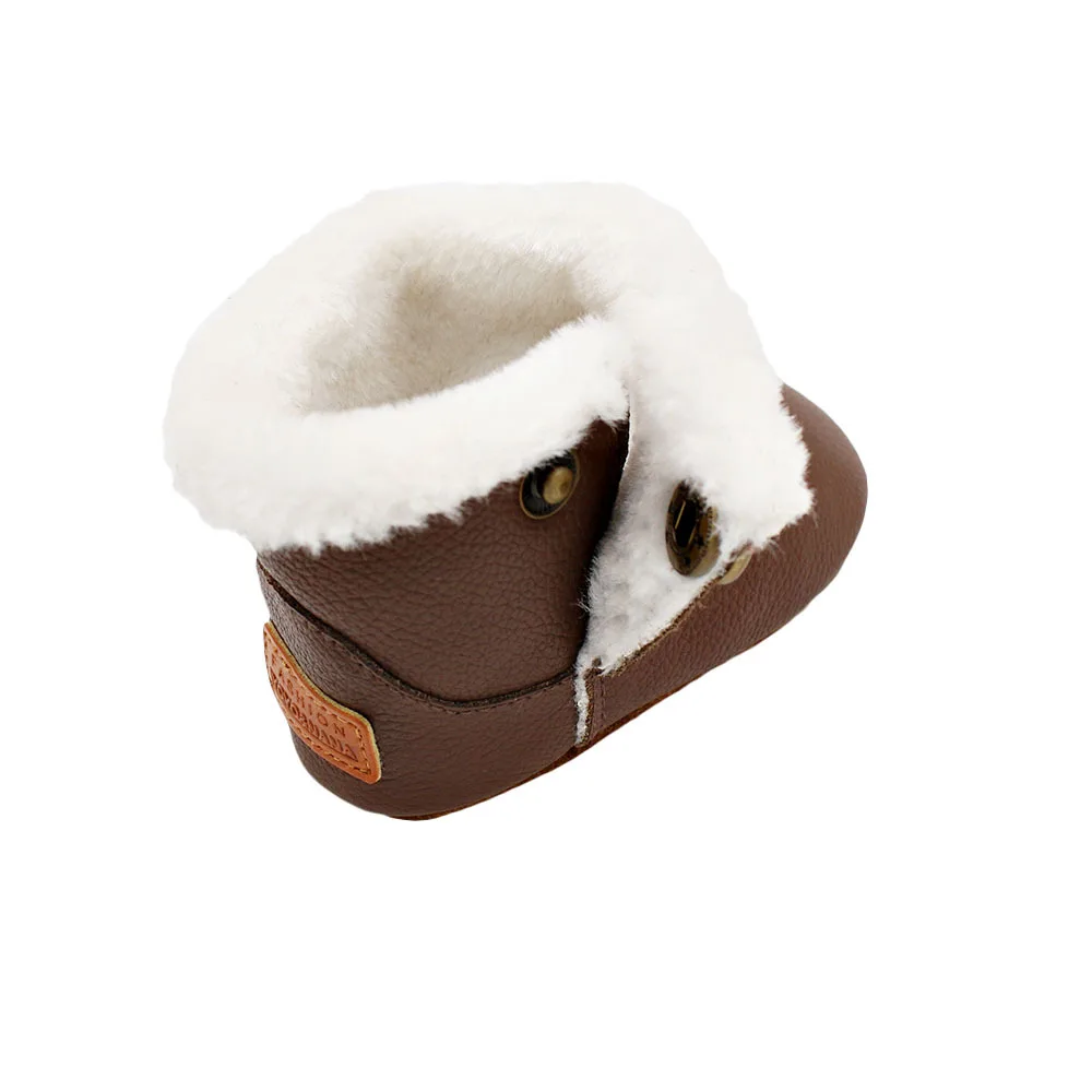 Winter Baby Boys Girls Shoes Baby Snow Boots Winter Half Boots Infant Kids New Hard Bottom Shoes Toddler Boots