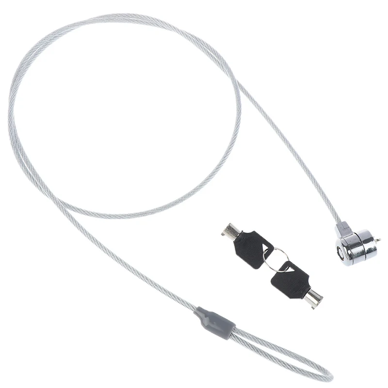 1pc Anti-Theft office notebook laptop pc computer desk key security lock chain wire