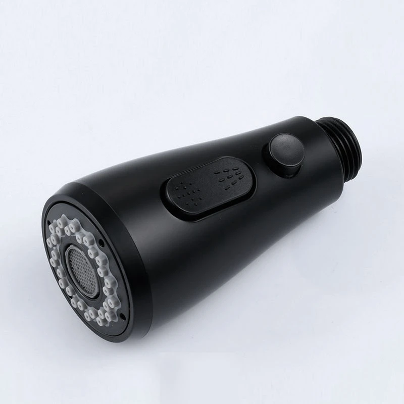 Tête De Robinet D'évier De Cuisine Noire Mate 2 Fonctions Tête De Pulvérisation Extractible Pour Robinet De Salle De Bain Et Cuisine, Pièce De Rechange G1/2 (modèle 4, Noir Mat