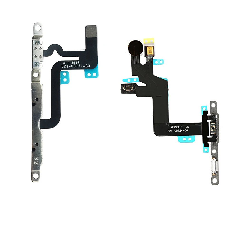 

For iPhone 6s Plus Power Button Volume Control Flash Light flex + Volume Button and Silent Switch Flex Cable with Bracket