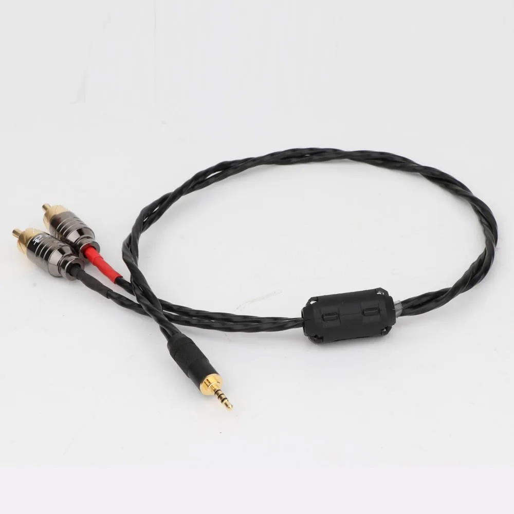 HIFI TRRS сбалансированный 2 5 мм до RCA Штекерный аудиокабель для Cayin N5 Iriver AK240 AK380 AK120II Amp