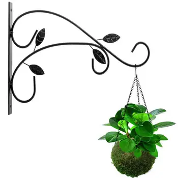

European Style Wall Hanging Flowerpot Bracket Iron Flower Stand Balcony Home Decoration Iron Plants Pots Hooks