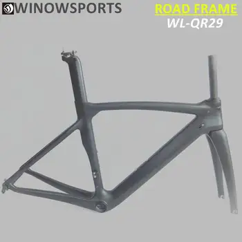 

2020T800 Full Carbon Road frame UD BB386 Road Frameset Matte Di2 Mechanical Carbon Frame Fork SeatPost Headset Clamp