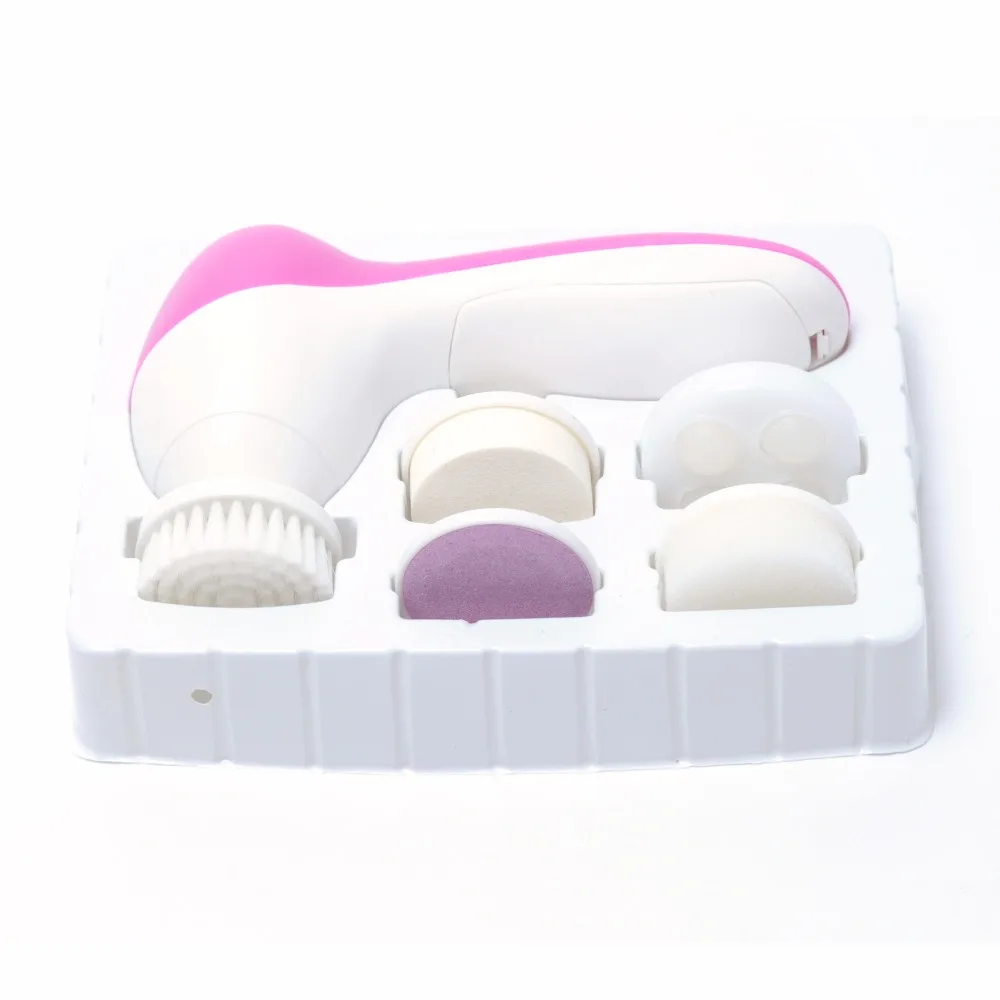 

Portable Machine Body Cleaning Massage Skin Beauty Brush, Multifunctional 5-in-1 Deep-layer Electric Face Massager Face Cleaner