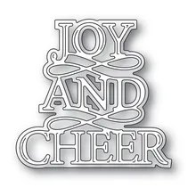 

Joy and Cheer Mold 2021 New Metal Cutting Mold Scrapbook Diary Decoration Template Embossing Template Diy Greeting Card Handmade