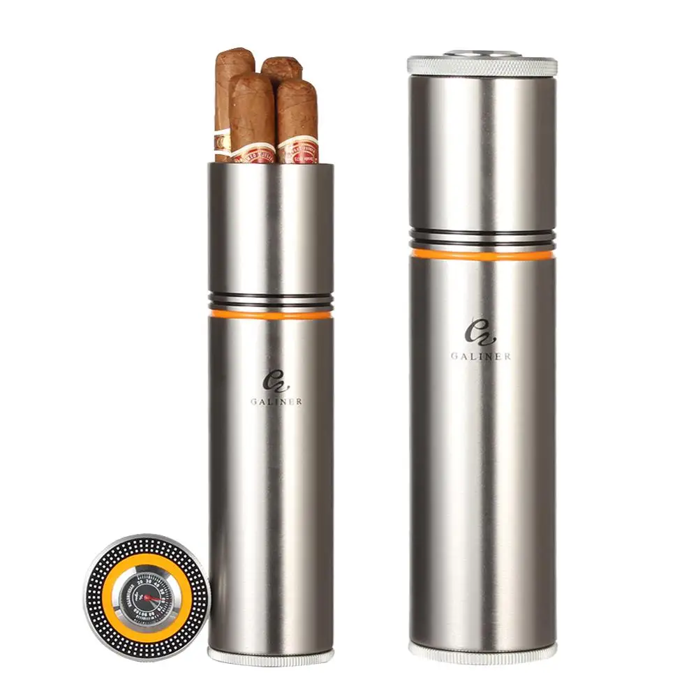 Чехол для сигарет GALINER переносная коробка сигар Humidor увлажнитель с гигрометром - Фото №1