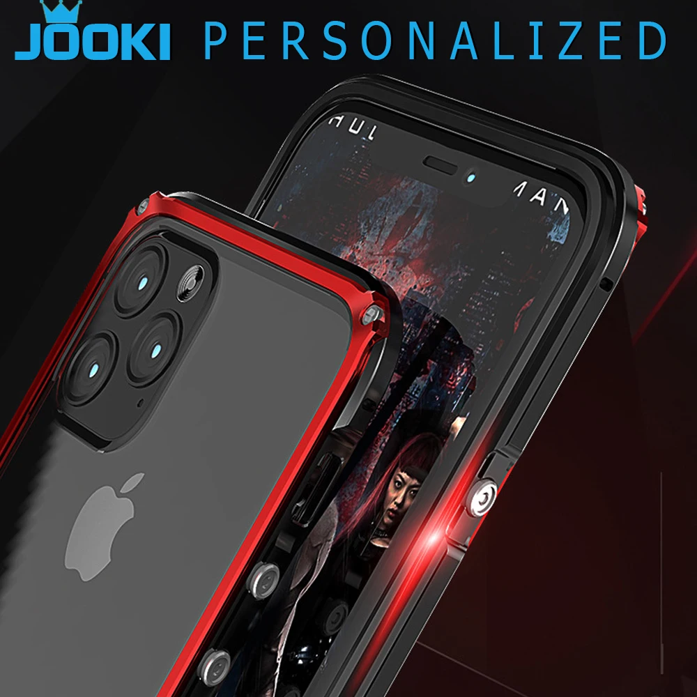 Роскошный Металлический Чехол бампер для iPhone 11 pro 5 8 2019 алюминиевая рамка 3D