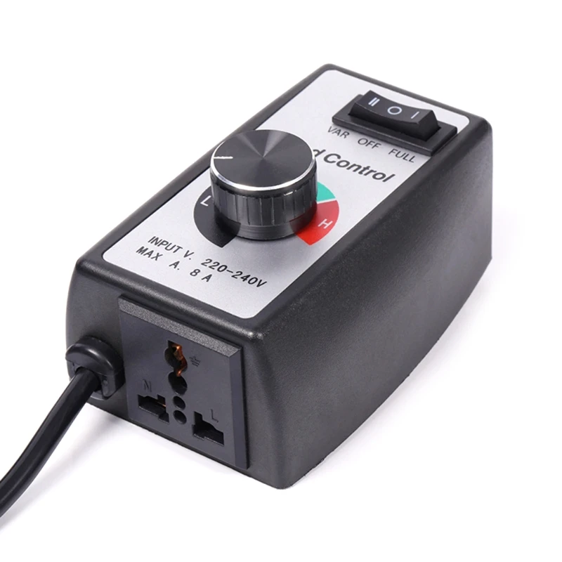 DC motor speed controller EU plug 230V stepless motor speed controller fan governor switch dimmer adjuster