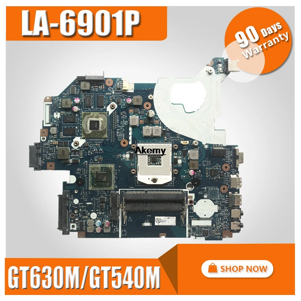 

P5WE0 LA-6901P motherboard for acer 5750 5750G 5755 5755G laptop motherboard HM65 GT630M/GT540M original Test motherboard