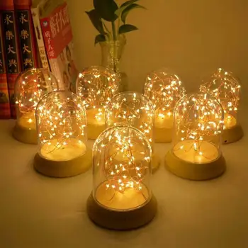 

Beautiful Night Light Silver Flowers Lighting Fixture Warm White Creative Home Decoration Novelty Festival Supply