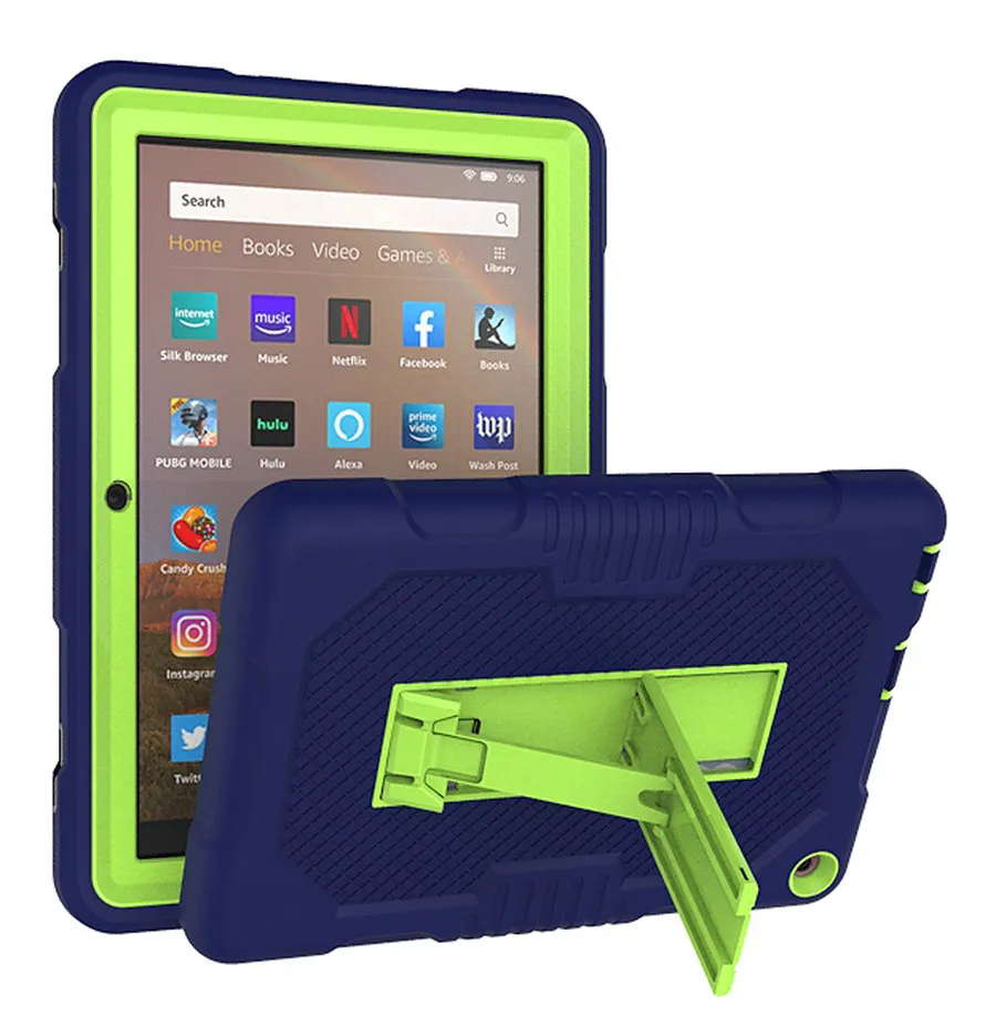 Cover Per Kindle Fire Hd8 Plus 2020 Tablet Funda Kids Safe Heavy Duty Silicone Hard Per Fire Hd 8 2020 Case