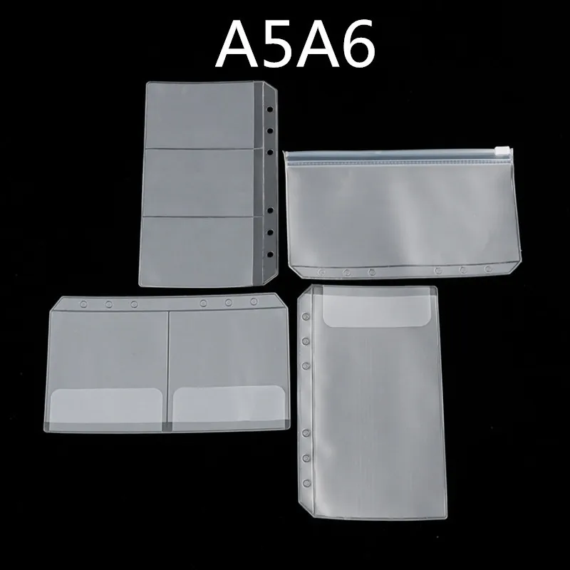 

A5A6 notebook inner core loose-leaf accessories EVA storage bill bag DIY storage book PVC zipper bag customization