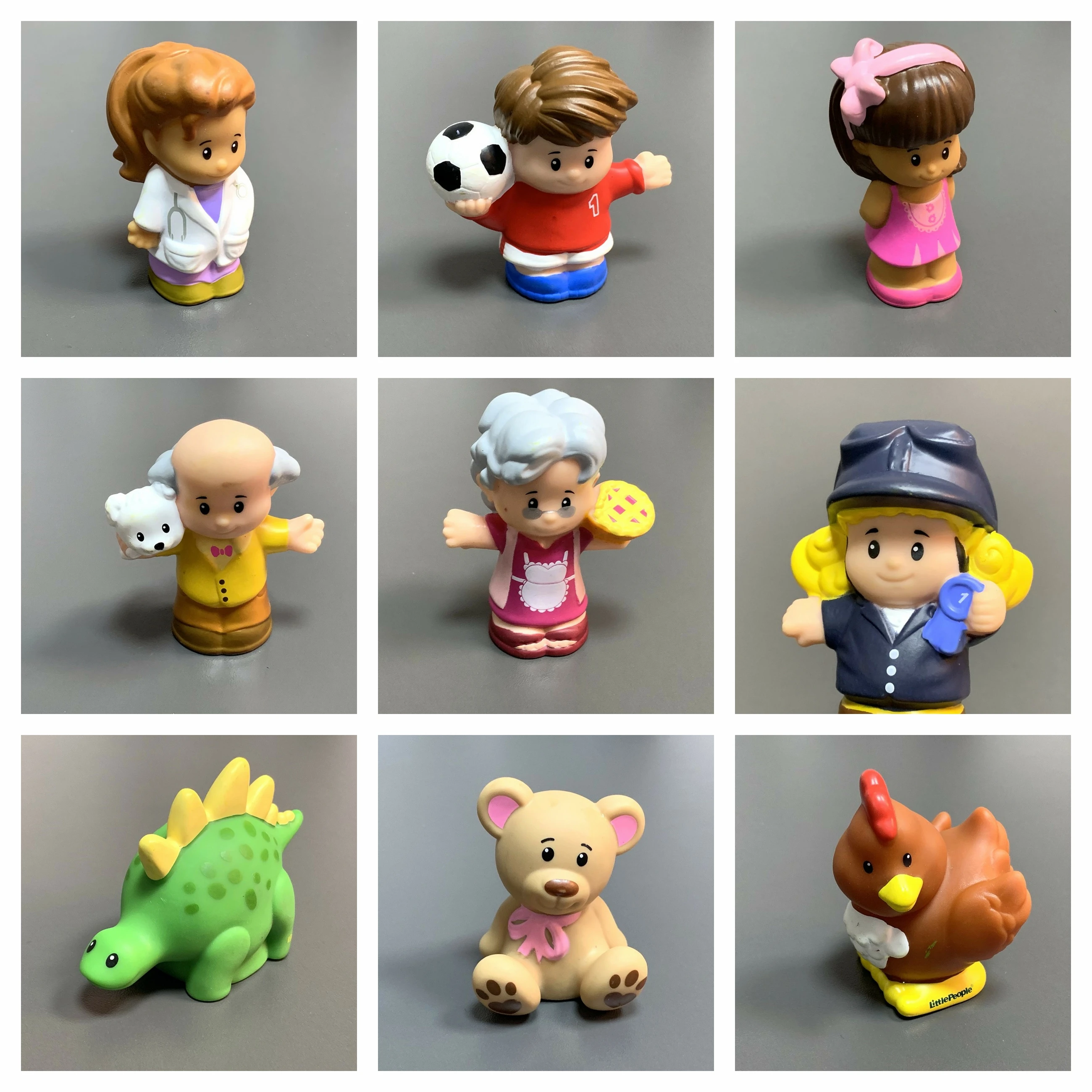 Figura de acción de Fisher, muñeco pequeño de animales del zoo para niños, muñecos de dibujos animados, juguetes para niños, regalo de Navidad