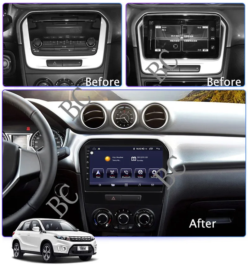9 &quotAndroid 10 0 автомобильный мультимедийный плеер стерео для Suzuki Vitara 2015 ~ 2019
