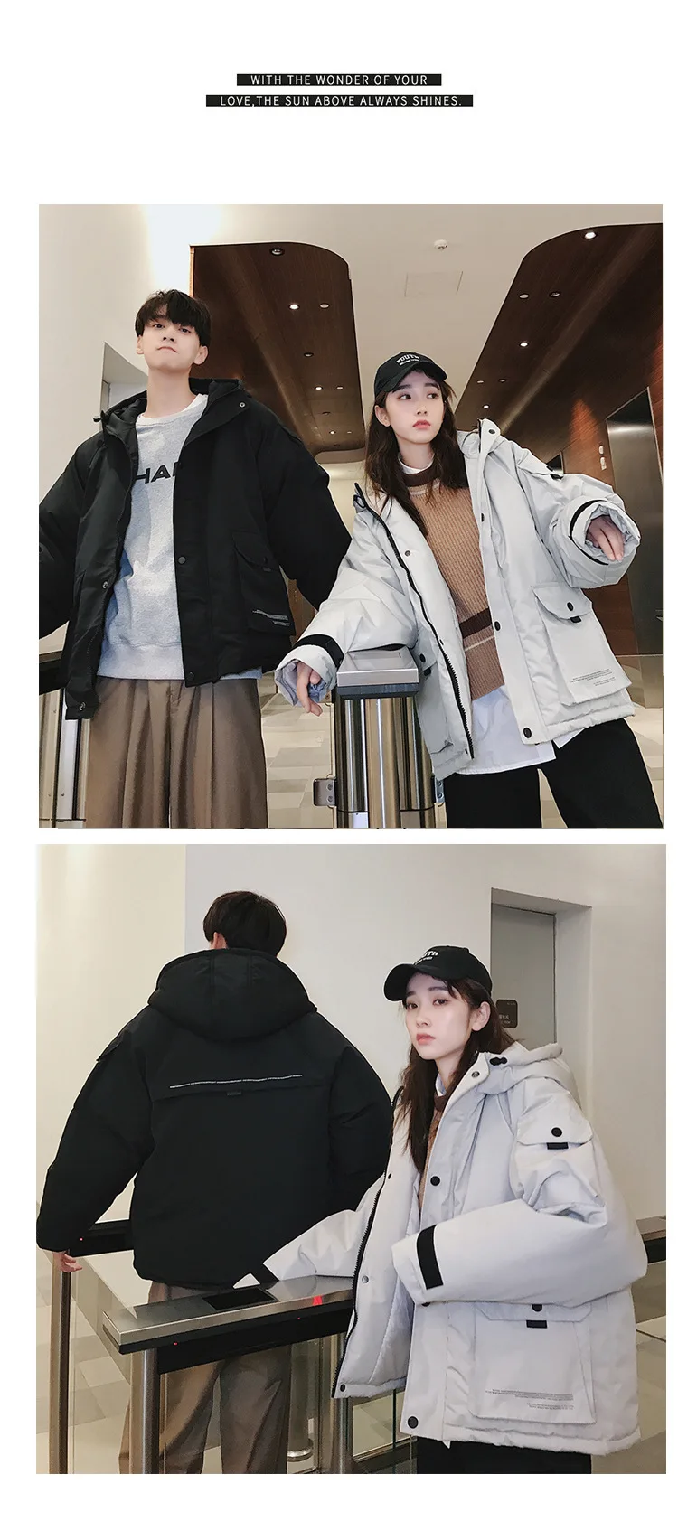 Ulzzang хлопковая стеганая одежда для мужчин и женщин, корейский стиль, Свободная рабочая одежда, хлопковая стеганая куртка, зимняя новая стильная Студенческая куртка с капюшоном