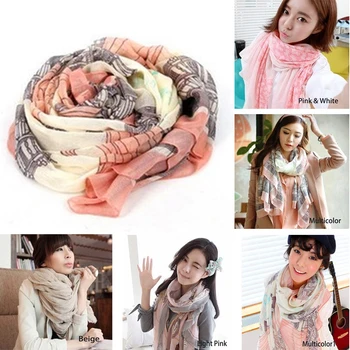 

Women Plaid Print Scarf Winter Long Vintage Tassel Shawl Female Warm Fashion Wrap Blanket Cashmere Scarves