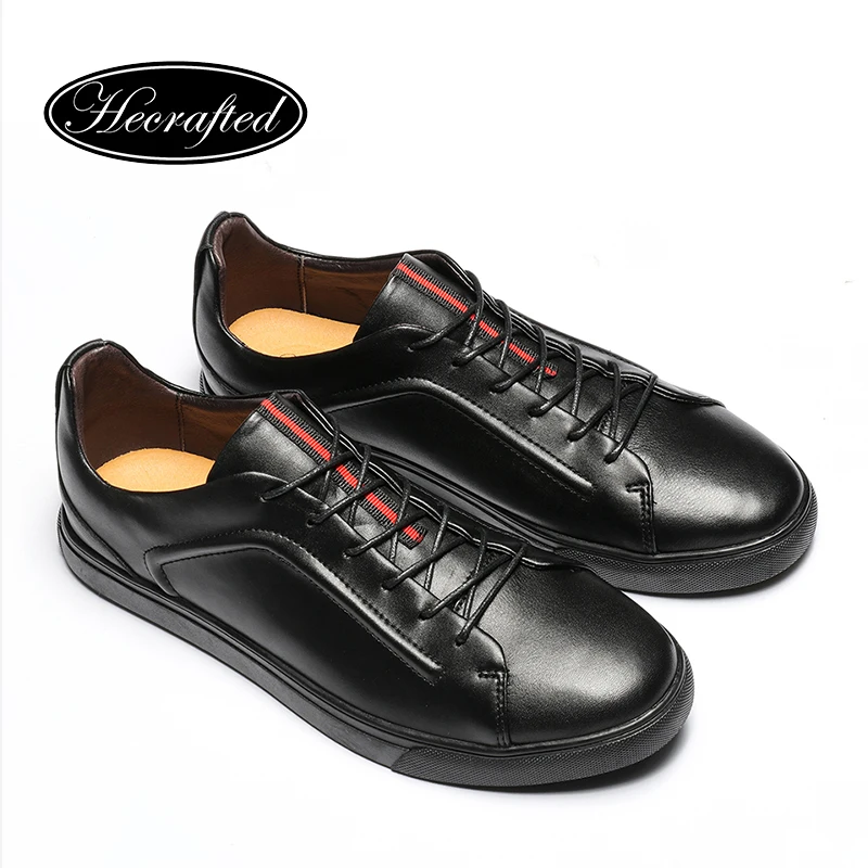 Size 37~47 Full Grain Leather Men Casual Shoes 2018 Hecrafted Fashion Comfortable #AB501 | Обувь