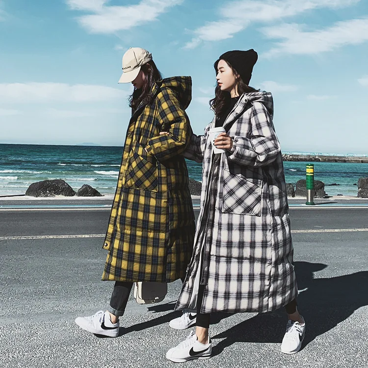 

Photo Shoot Main Push Dongdaemun X2 Cotton Coat Women's Mid-length Winter Korean-style Loose Thick Cotton-padded Jacket Coat Pla