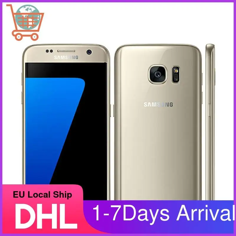 Восстановленный Samsung Galaxy S7-оригинальный смартфон S7 G930V G930F 5 1 дюйма 4 ГБ 32 NFC G930A |