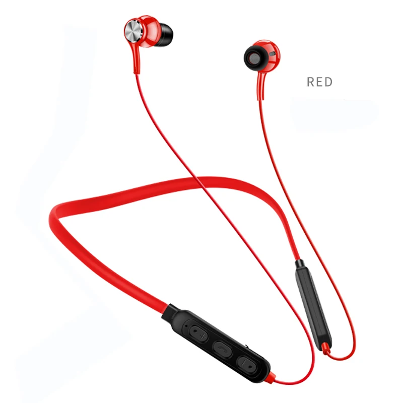 G03 RED Беспроводные наушники с Bluetooth, наушники с шейным креплением, басовые наушники, спортивные гарнитуры с микрофоном для iPhone, xiaomi, OPPO vivo - Цвет: G03 RED
