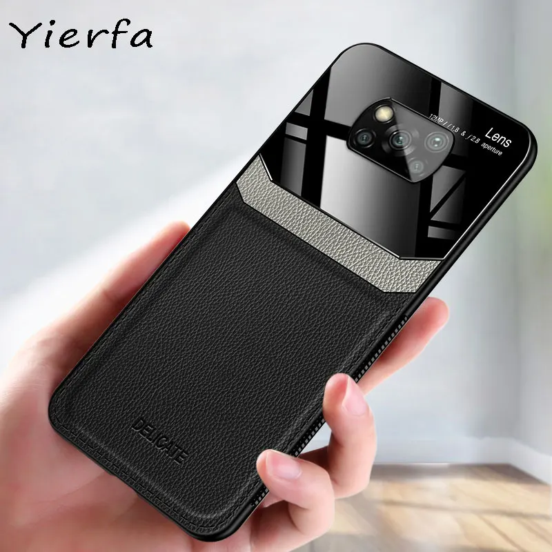 X3 Cases For Xiaomi Poco NFC Case PU Leather Shockproof Bumper Phone Pocophone F2 Pro X2 Back Cover | Мобильные телефоны и