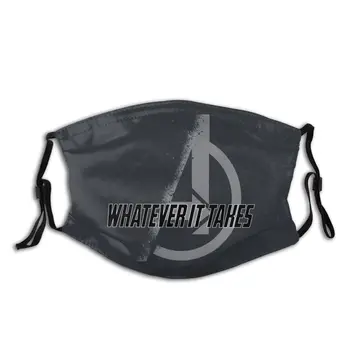 

Whatever It Takes Avengers Unisex Reusable Face Mask with Filter Dustproof Mask Respirator Mouth Muffle