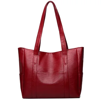 

Women Bag Shoulder Bags Women's Leather Handbag Luxury Lady Hand Bags with Purse Pocket Women Messenger Bag Big Tote Sac Bols