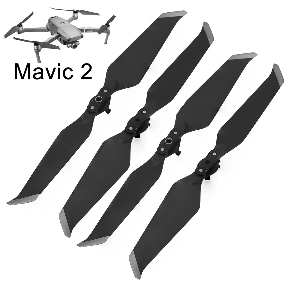 

For DJI Mavic 2 Pro Zoom Quick-Release Folding Blade Noise Reduction Prop Accessory Drone 4PCS Propeller 8743 Low-Noise Props