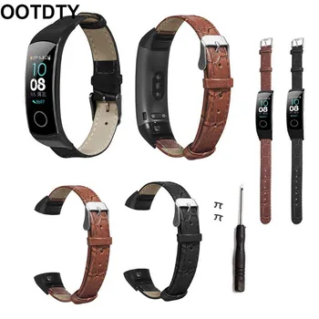 

Replacement Wear-resistant Leather Wrist Watch Band Strap for Huawei Honor Band 5/4 Bracelet Accessories