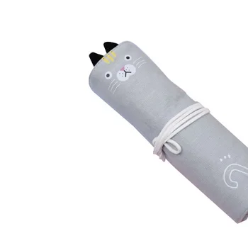 

Coloffice Creative Multi-Function Curtain Pen Bag Small Fresh Cute Cartoon Canvas Stationery Bag Pencil Case For Studnets 1PC