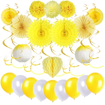 

Summer Hawaii Party Decorations Paper Fans Hawaiian Tropical Party Supplies Wedding Birthday Party Decor Baby Shower Favors