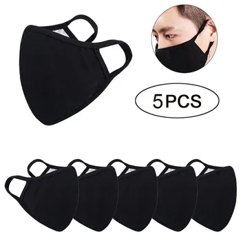 

Mask Unisex Cotton Comfy Breathable Dustproof Anti-fog Safety protection Respirator Masks 5PCS washable reusable face mask Jul2
